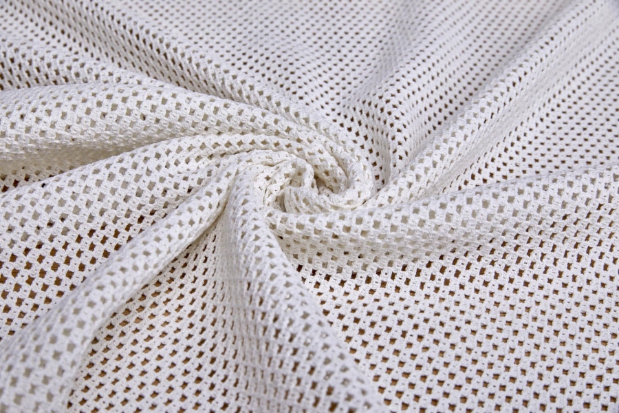 Buy fabric online - Woven Cotton Mesh - Ivory
