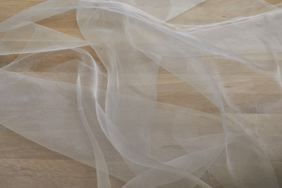 BACK IN STOCK - Sheer Silk Gauze - Ivory