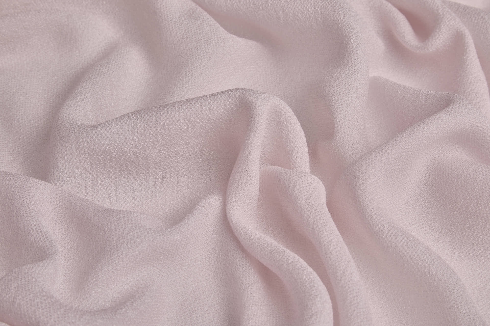 Shimmery Silk Blend Crepe - Oyster Pink