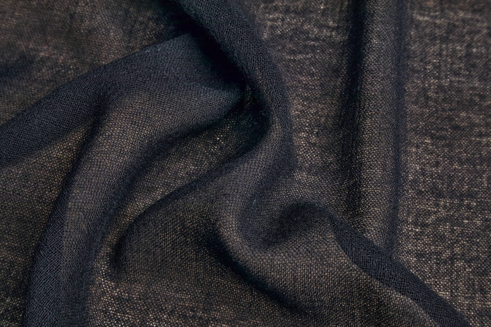 Wool Crepe Muslin - Black