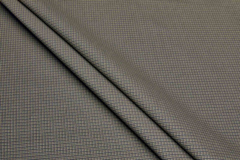 Small Check Printed Cotton - Brown