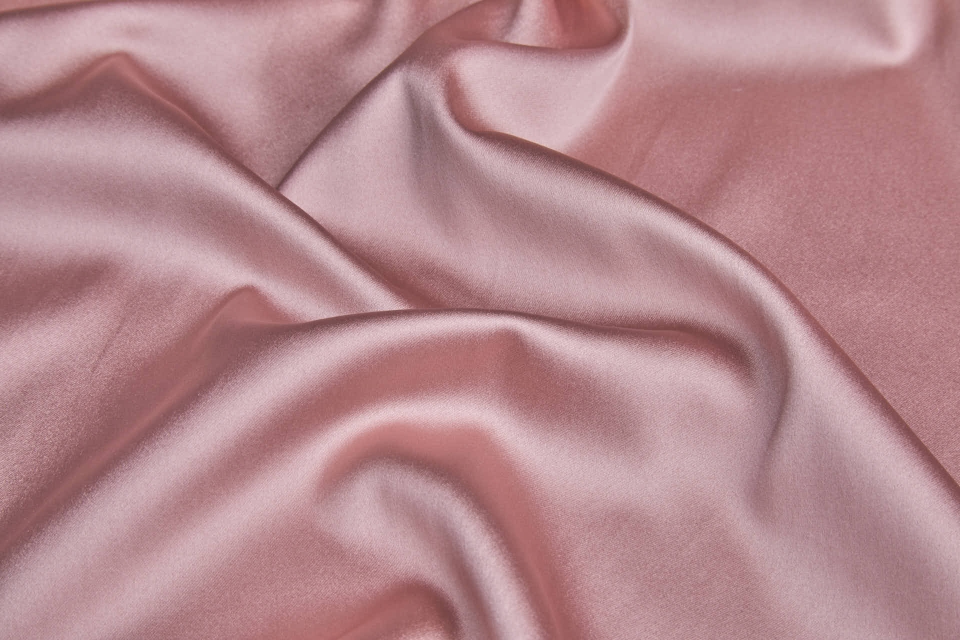 Soft Medium Weight Stretch Satin - Tea Rose