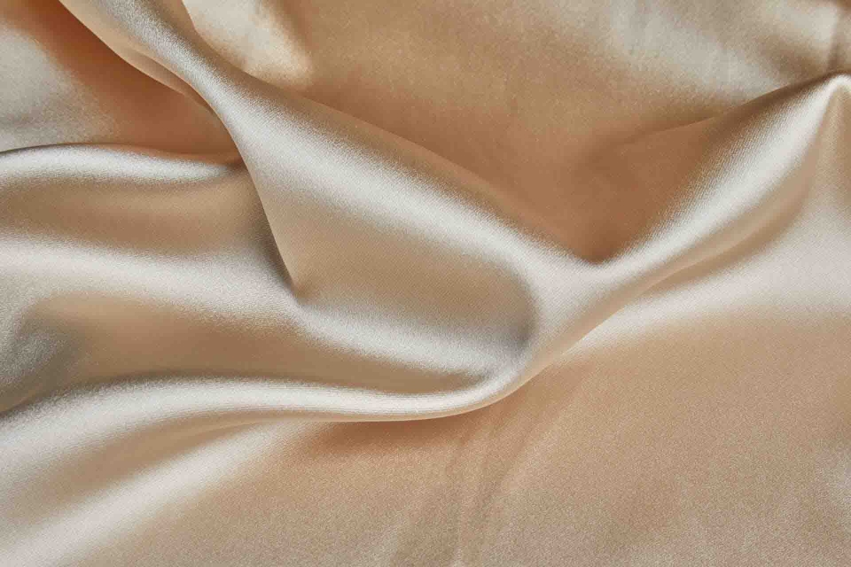 Soft Medium Weight Stretch Satin - Almond