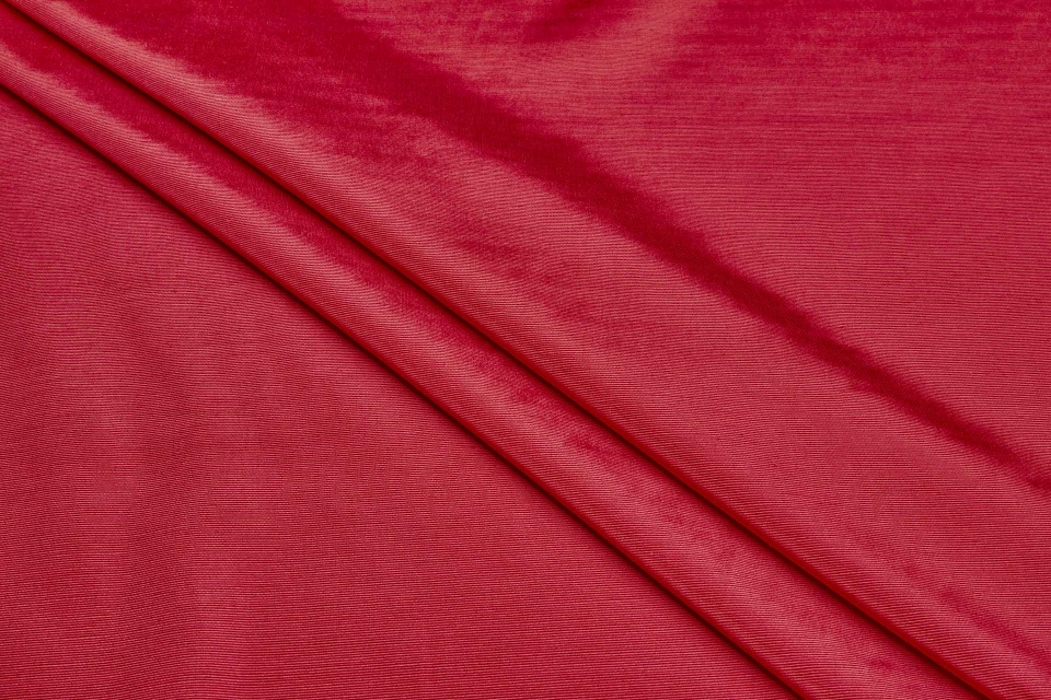 Cotton Viscose Grosgrain - Red