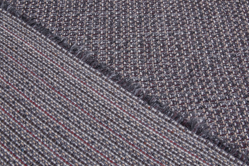 Reversible Textured Wool - Grey and Brown