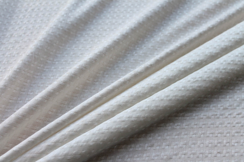 Sugar Cane Fibre Textured Square Weave in Ivory