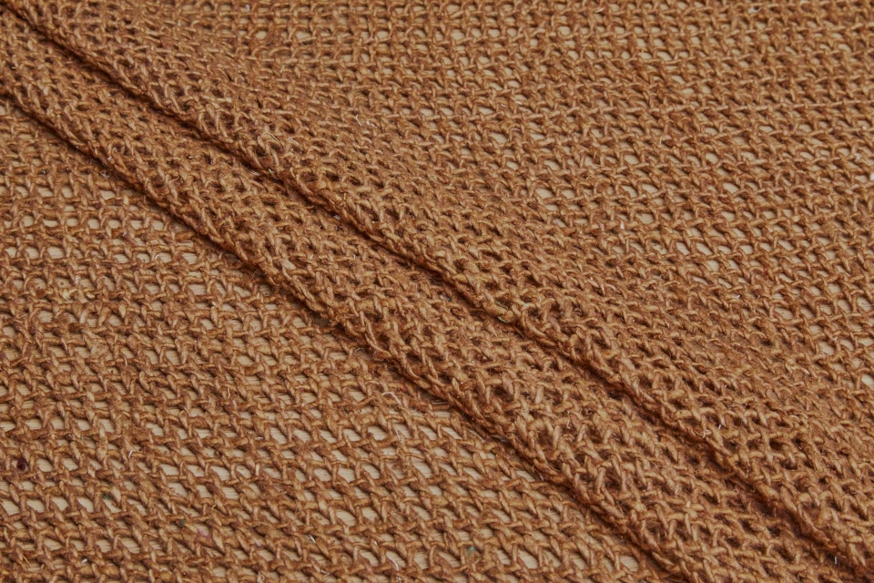 Open Weave Chunky Raw Silk - Ginger