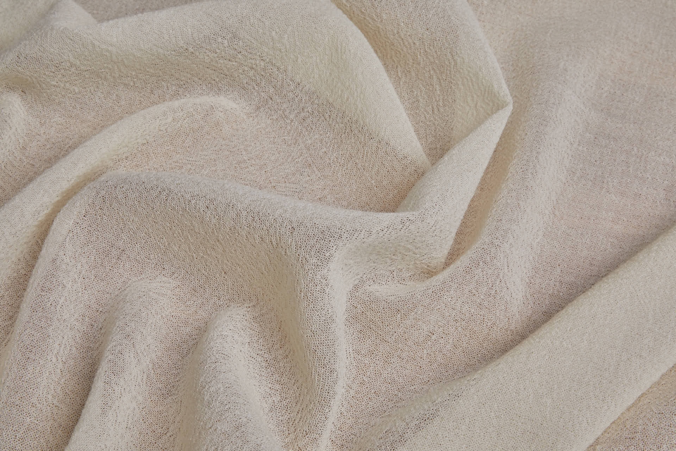 Wool Crepe Muslin - Ivory