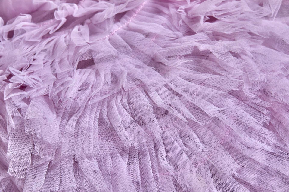 Lilac Tulle Ruffle Frill