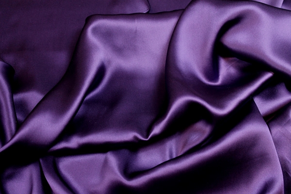 Purple Silk Satin - 112cm wide