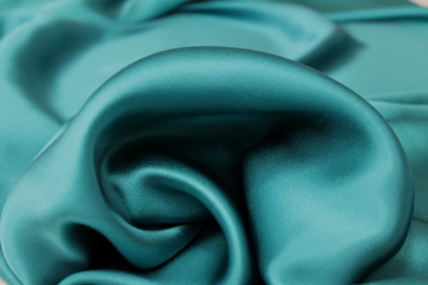 BACK IN STOCK - Lagoon Blue Silk Satin - 140cm wide