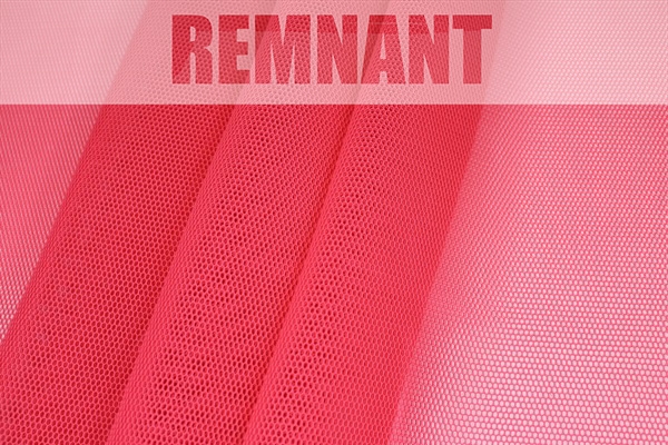 REMNANT - Sheer Airtex Mesh - Coral - 2m Piece