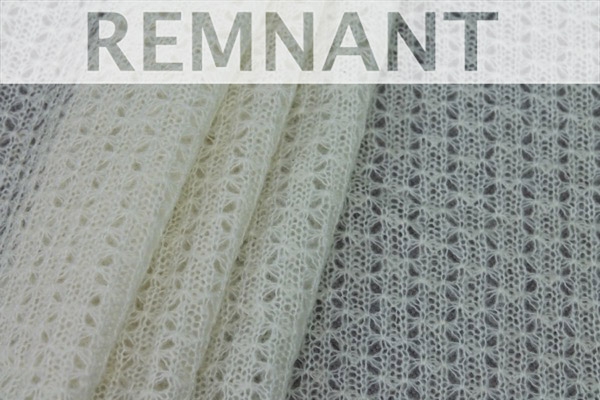 REMNANT - Open "Lace" Wool Knit - Ivory - 1.3m piece