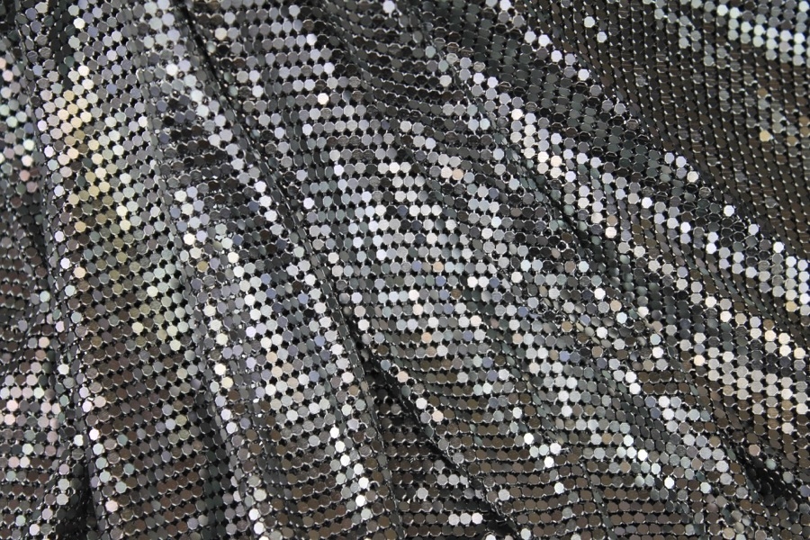 Metal Chainmaille Fabric - Grey - Whole piece