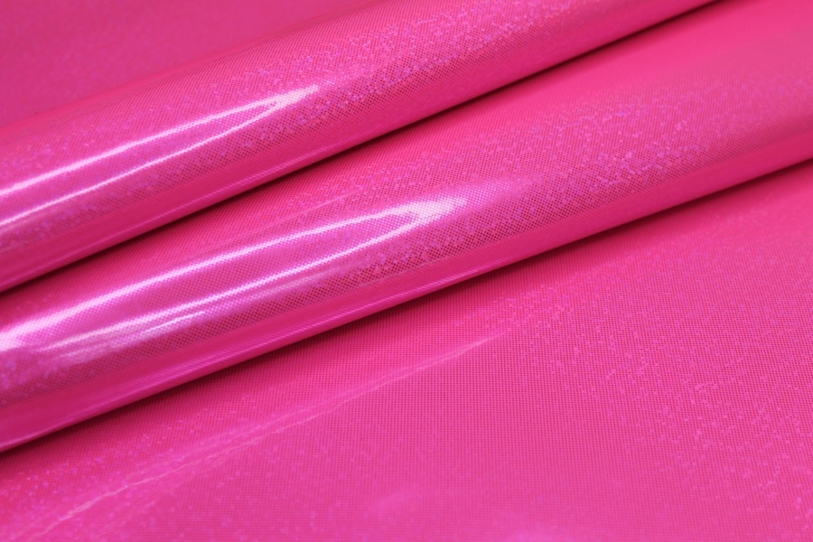 Pink Glittery Glossy PVC