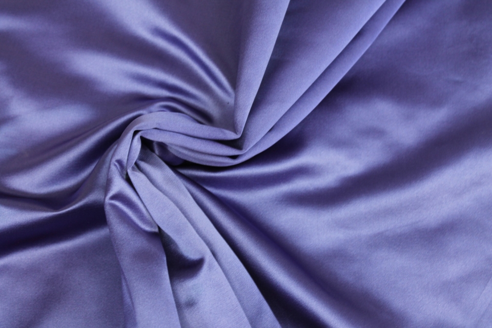 Two Tone Silk Duchesse Satin - Purple/Black