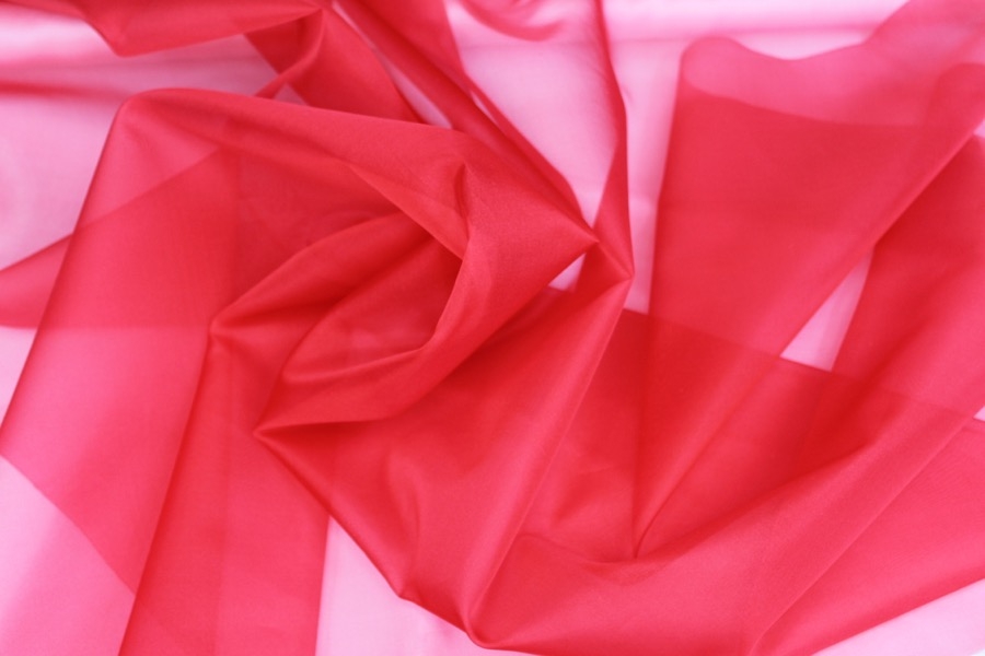 Italian Silk Organza - Red