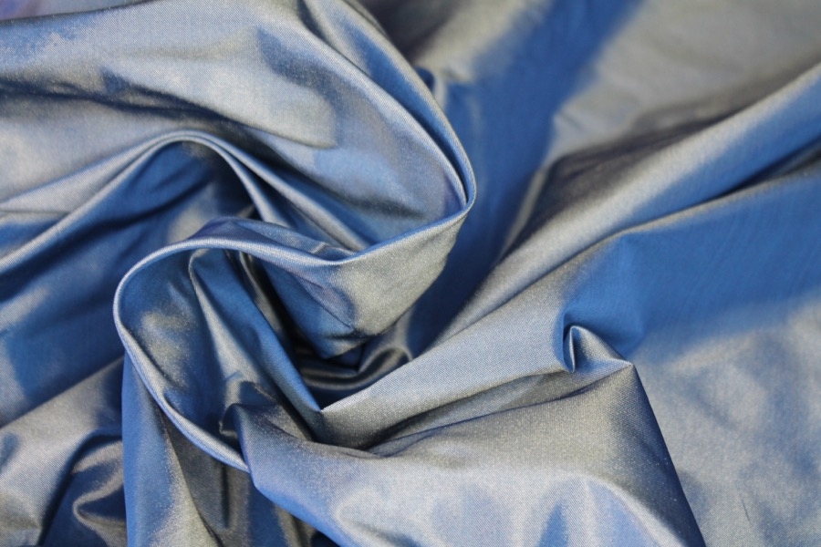 Polyester Taffeta - Royal Blue shot Mint