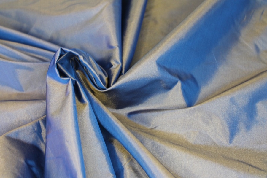 Polyester Taffeta - Blue shot Gold