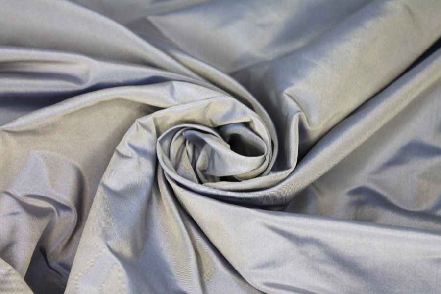 Polyester Taffeta - Royal Blue shot Ivory