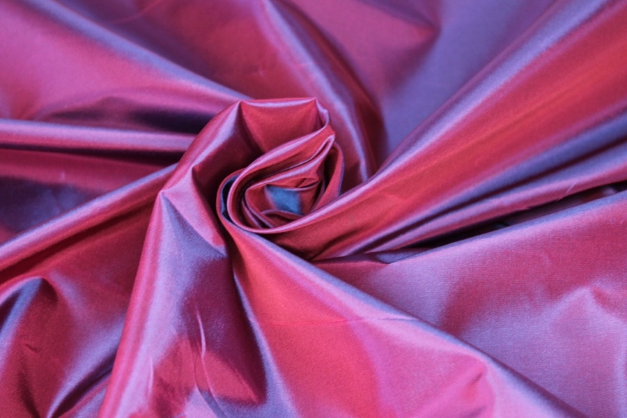 Acetate Taffeta - Red shot Blue