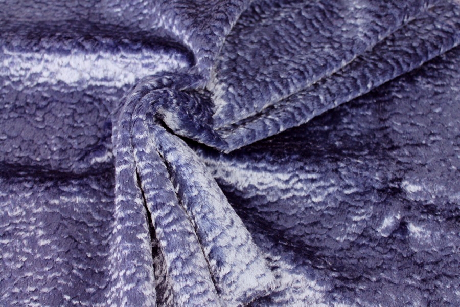 Faux Astrakhan - Blue / Purple