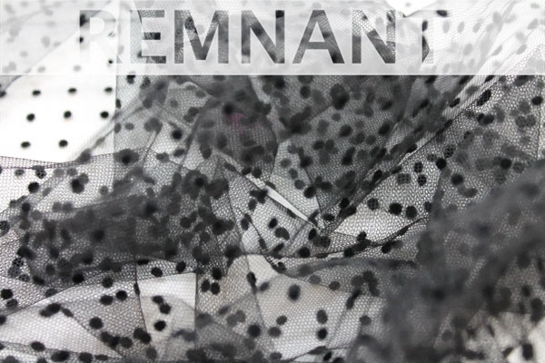 REMNANT - Flock Spot Tulle - Black - Small - 1.10m