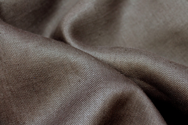 OUT OF STOCK - Brown Twill Weave Linen