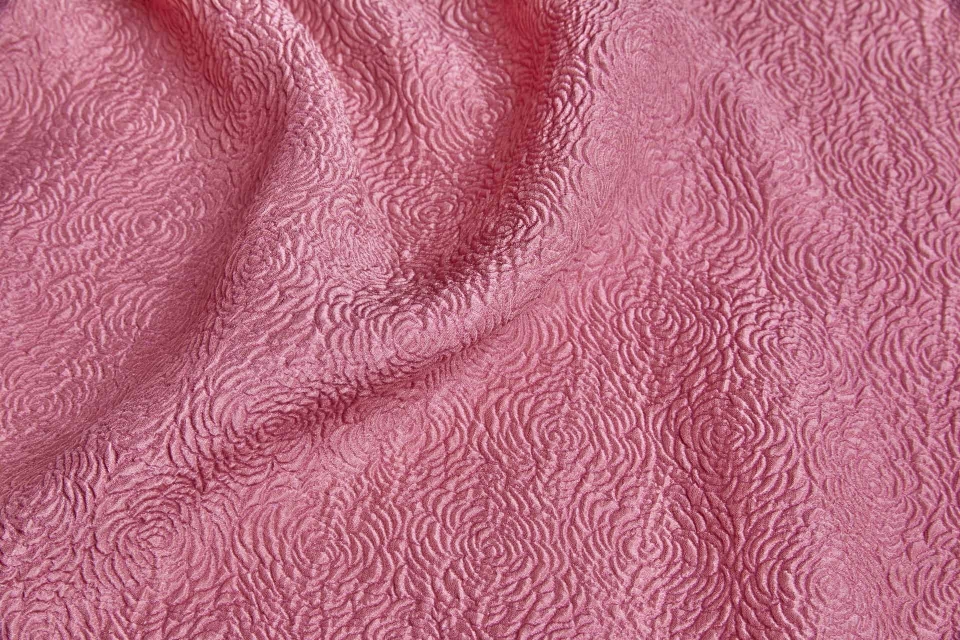 Embossed Fabric - Tea Rose