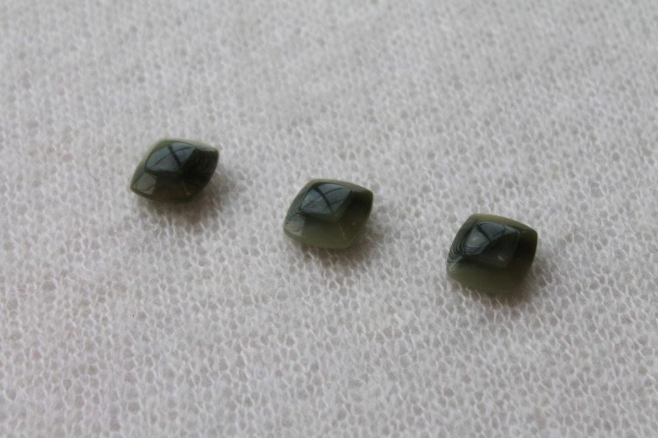 Sage Green Marbled Resin Button