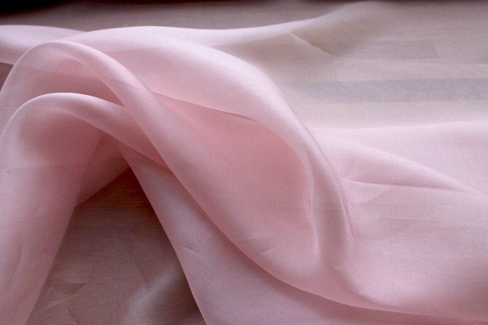 Silk Organza - Pale Pink