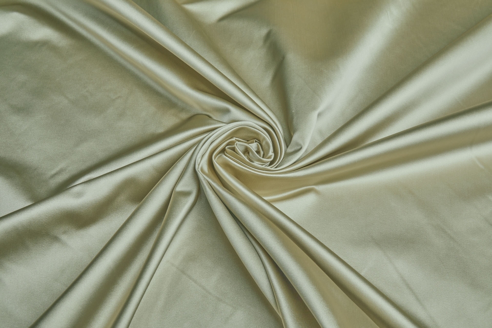 Poly Duchesse Satin - Pale Sage