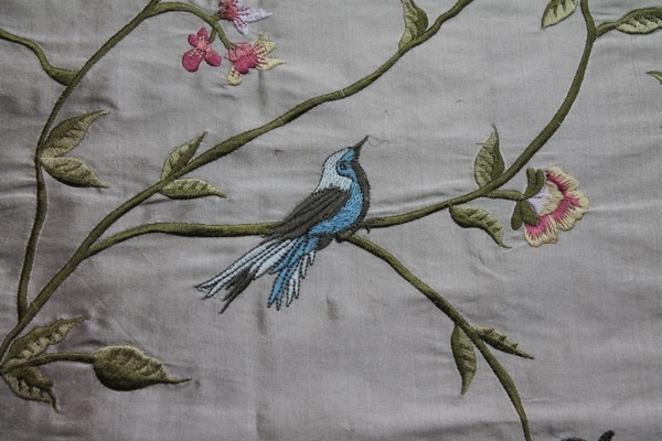 Bird Embroidery - Oyster