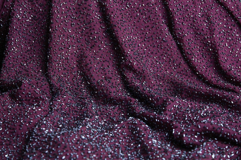  beaded silk, silk fabrics, silk fabric, beaded fabric,