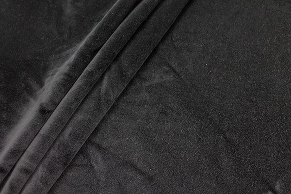 Heavy Cotton Velvet - Black