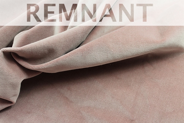 REMNANT - Heavy Cotton Velvet - Dusty Pink