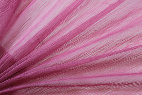 Distressed Silk Cotton - Pink