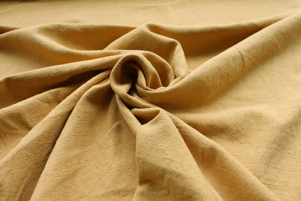 Golden Mustard Washed Silk Matka