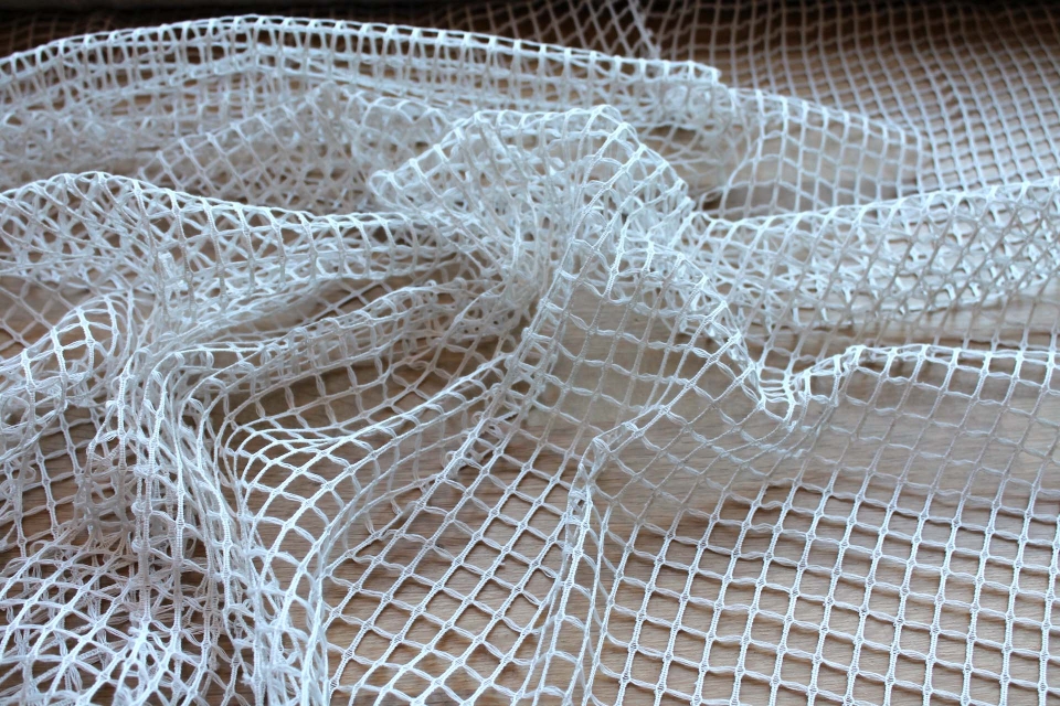 Off White Mesh Net Fabric - 140cm Wide