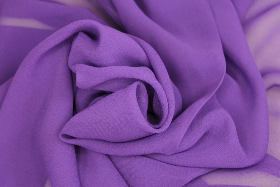 Purple Silk Georgette - 112cm wide