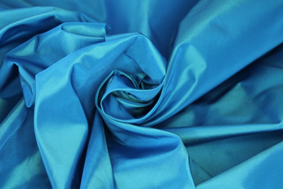  Acetate Taffeta - Blue shot Aqua