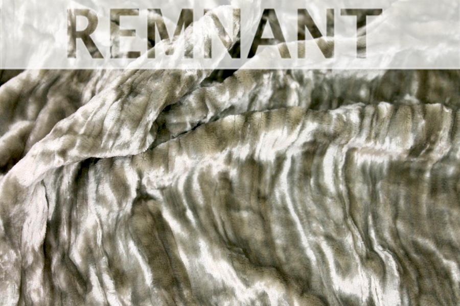 REMNANT - Crushed Silk Velvet - Pale Olive - 0.4m Piece