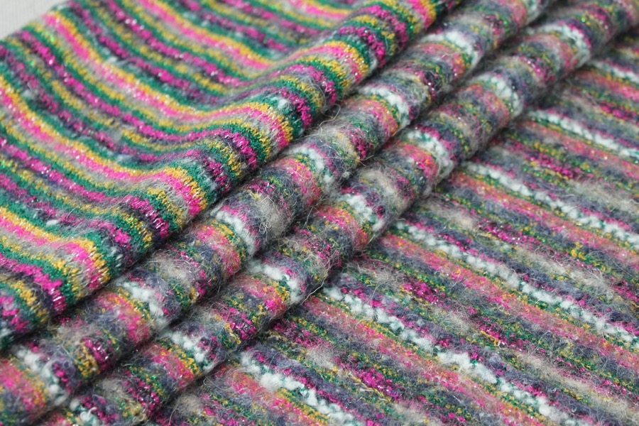 Multi Colour Stripe Knit w/Lurex
