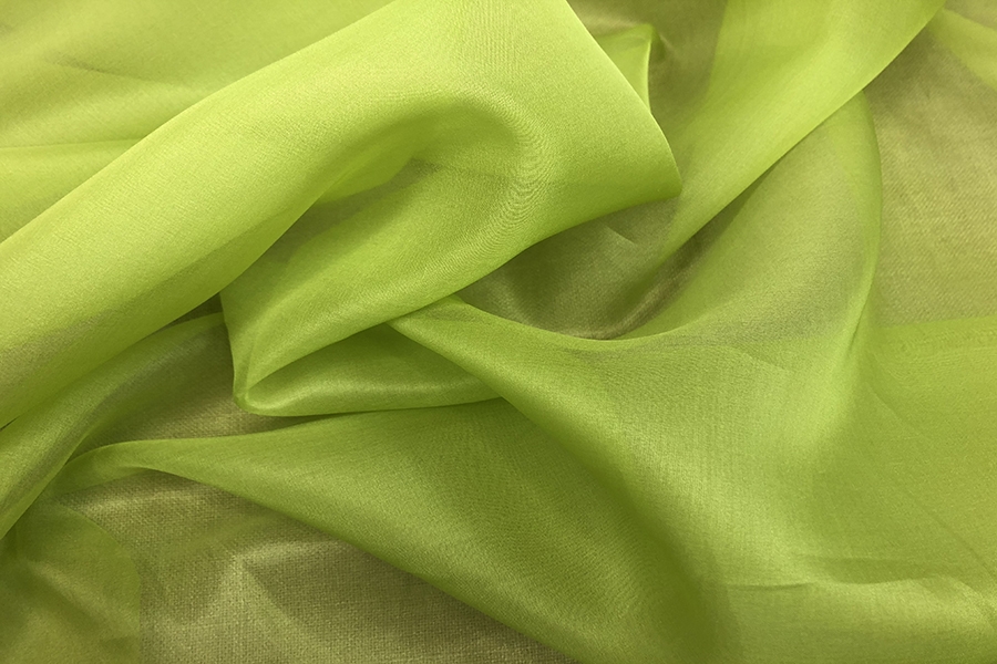 Silk Organza - Lime Green