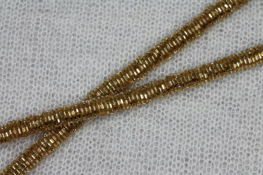 Beaded Strap Trim - Gold 