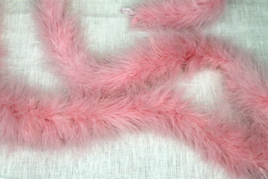 Marabou Feather Boa / Trim - Pink - 2m length