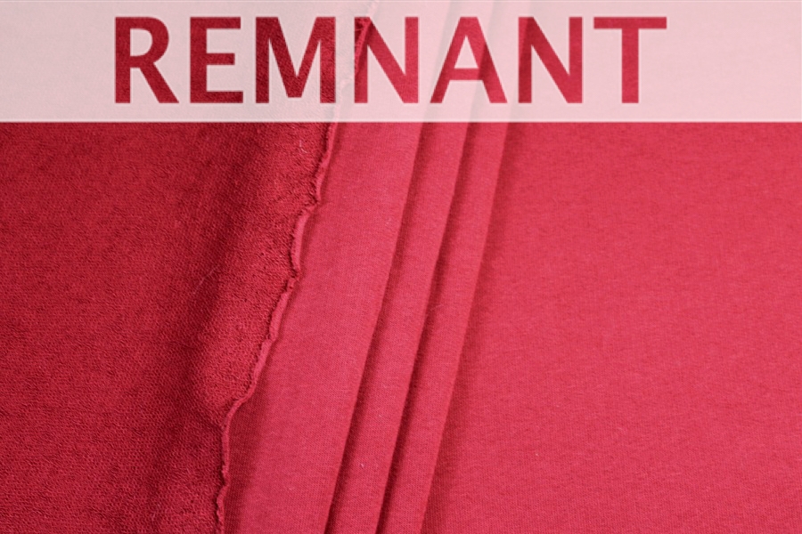 REMNANT - Organic Cotton Sweatshirt Jersey - Wine Red - 0.4m Piece