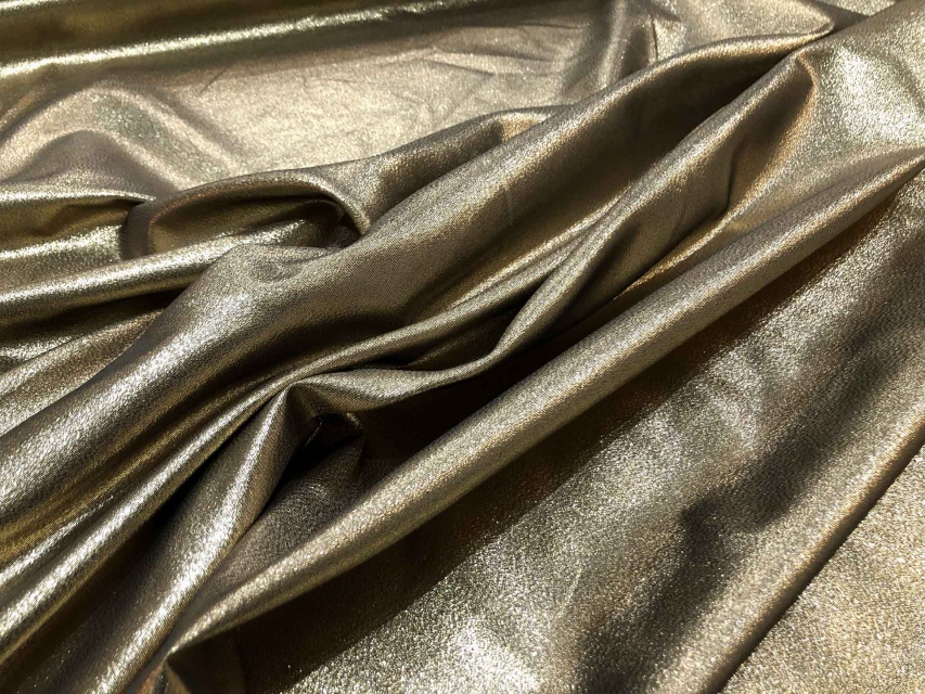 Gold Lurex Suiting - Gold on Black