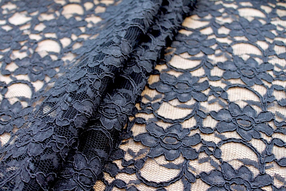 Corded Lace - Black