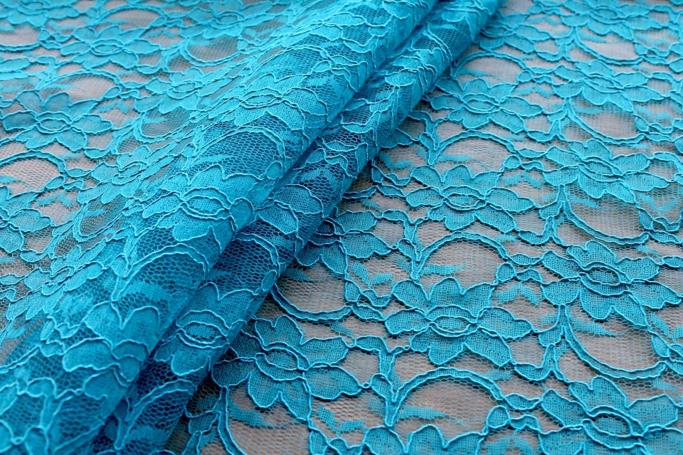 Corded Lace - Turquoise